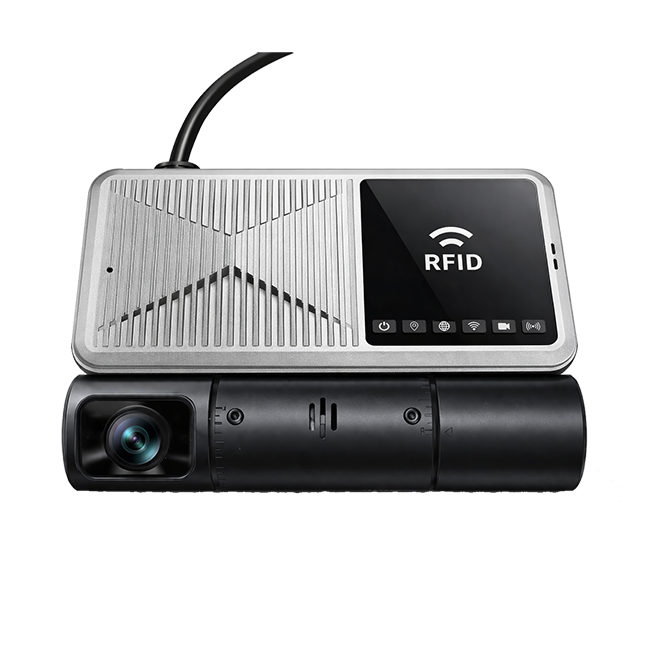 前后双摄像车载双卡录像机（RFID版）